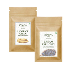 Licorice Tea & Cream Earl Grey (100g x 2) - ZYANNA® India - zyanna.com