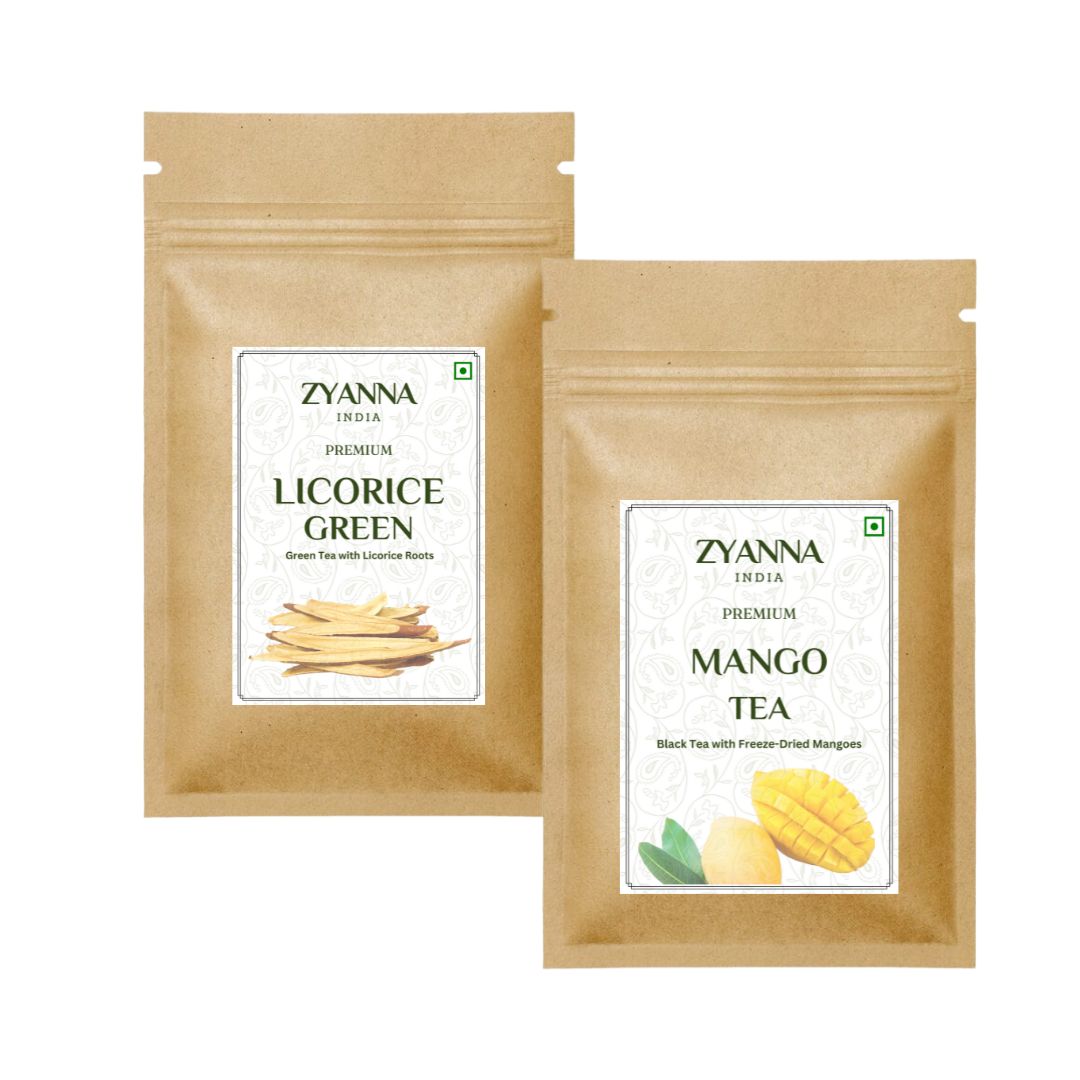 Licorice Tea & Mango Tea (100g x 2) - ZYANNA® India - zyanna.com