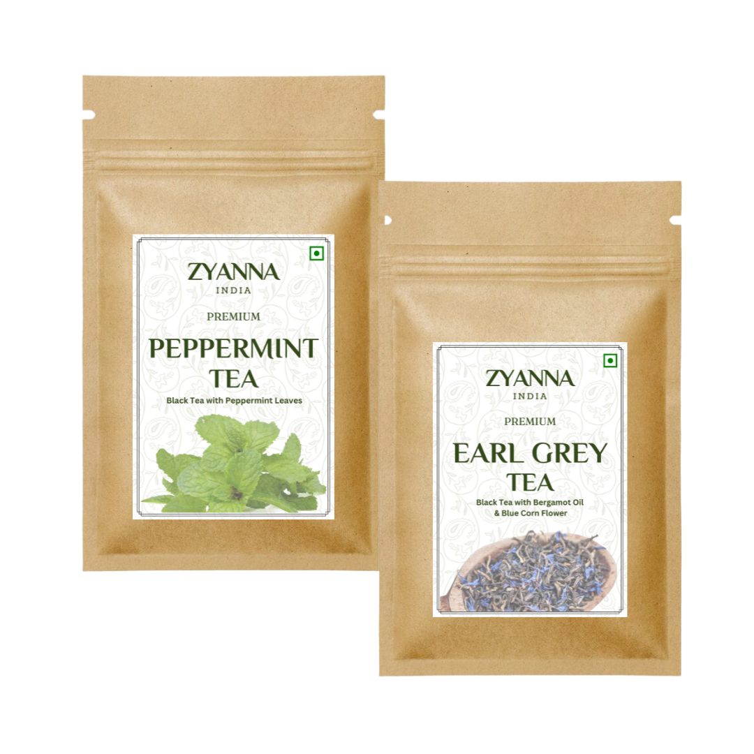 Peppermint Tea & Earl Grey (100g X 2) - ZYANNA® India - zyanna.com