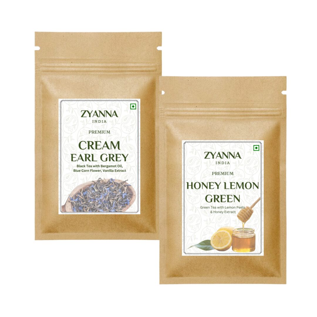 Cream Earl Grey & Honey Lemon Tea (100g x 2) - ZYANNA® India - zyanna.com