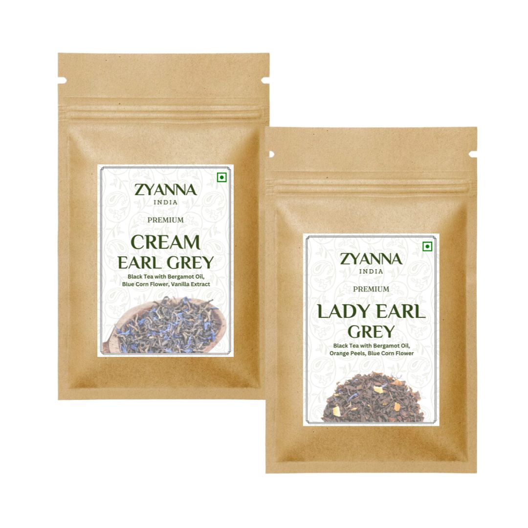 Cream Earl Grey & Lady Earl Grey (100g x 2) - ZYANNA® India - zyanna.com