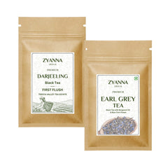 Darjeeling Tea & Earl Grey Tea (100gx2) - ZYANNA® India - zyanna.com