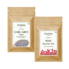 Earl Grey Tea & Rose Black Tea (100gx2)… - ZYANNA® India - zyanna.com