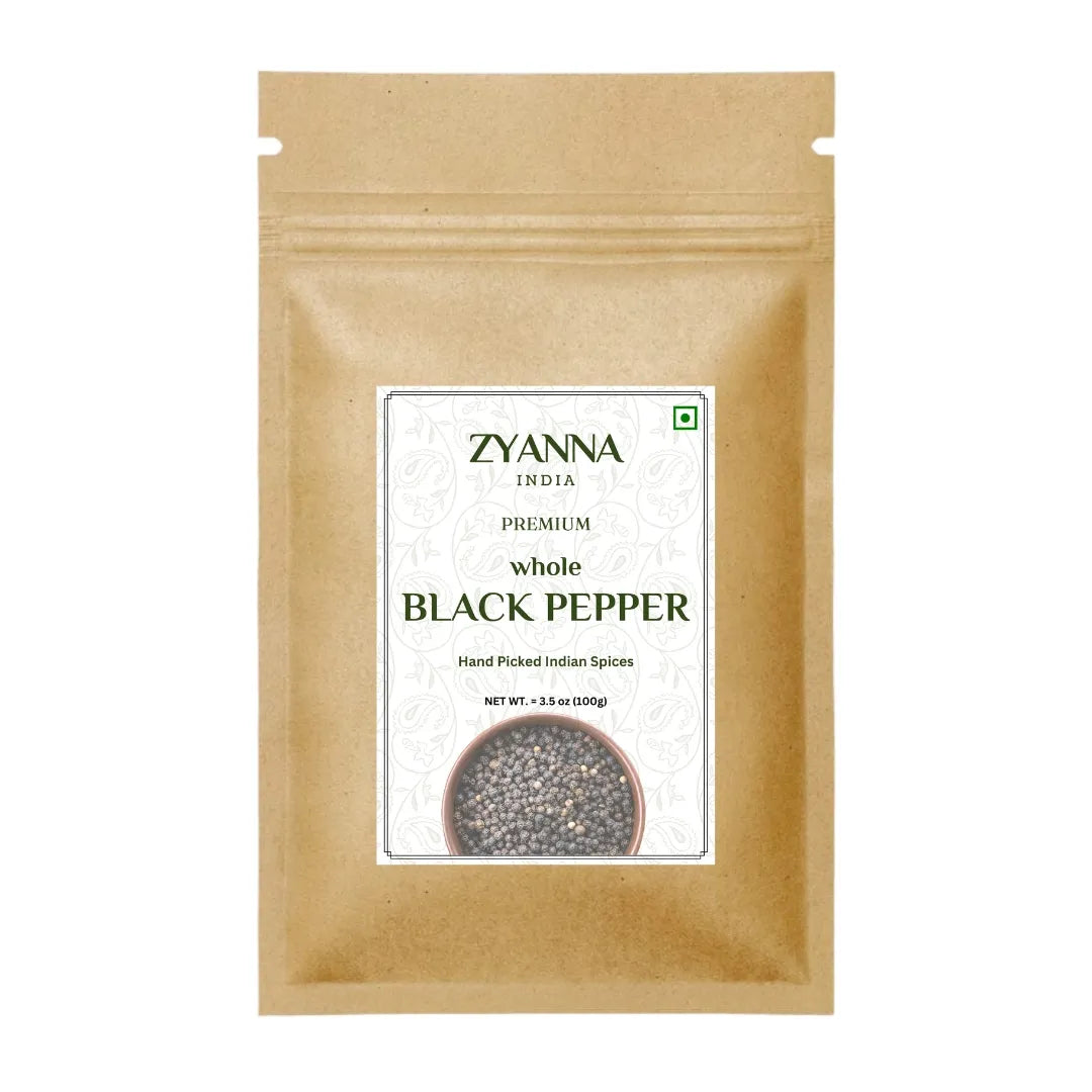 Black Pepper - Whole Spices - ZYANNA® India - zyanna.com