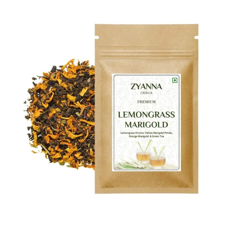 Lemongrass Marigold Tea - ZYANNA® India - zyanna.com