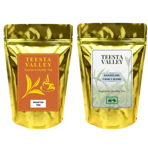 Teesta Valley Combo - Roasted(250g) + Family Blend(250g) - ZYANNA® India - zyanna.com