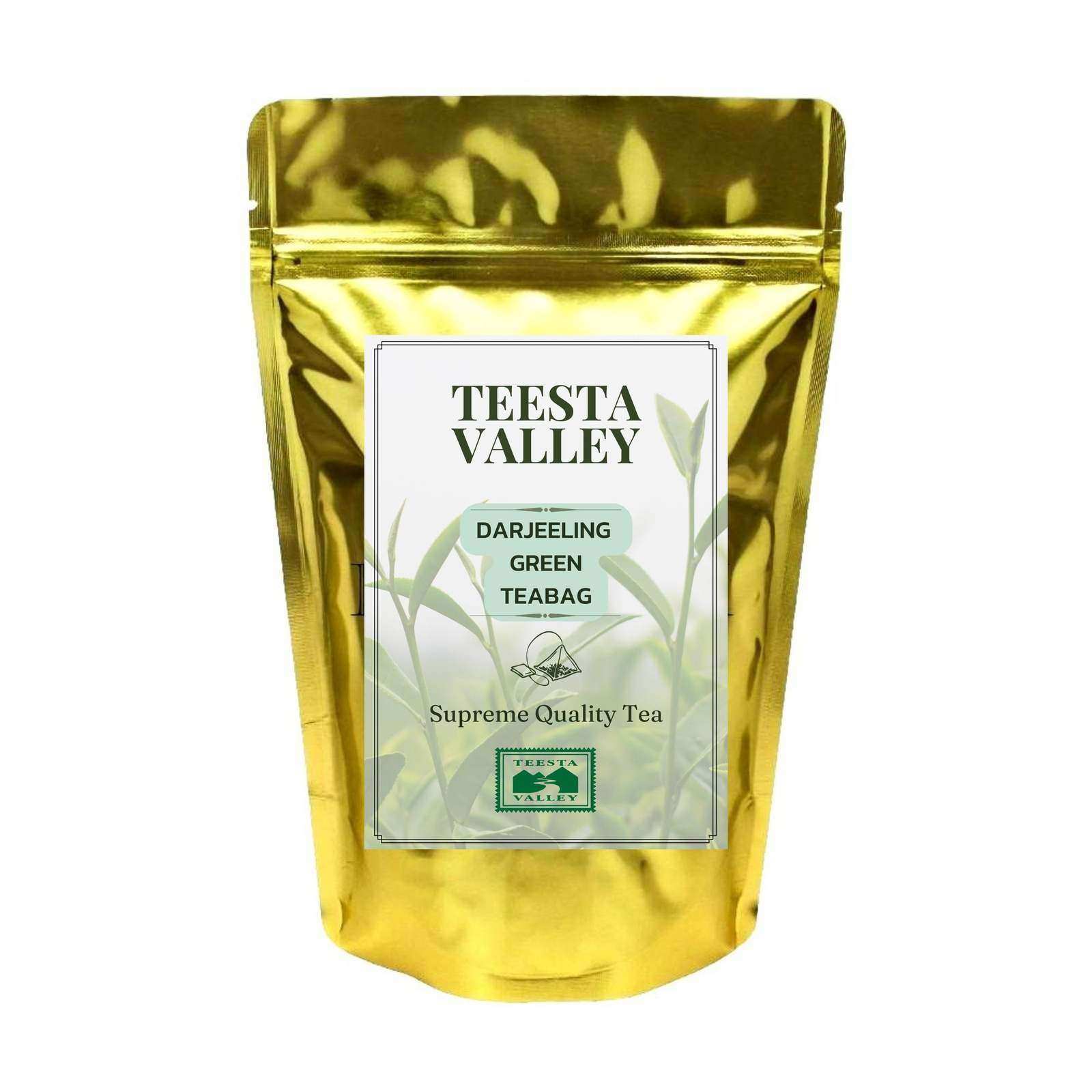 Teesta Valley Darjeeling Green Teabag - Premium Pyramid Tea bag - ZYANNA® India - zyanna.com