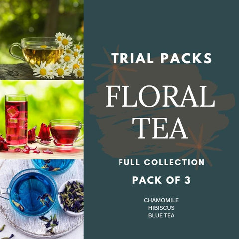 Trial Packs- Floral Tea (Pack of 3 varieties) - No Caffeine - ZYANNA® India - zyanna.com