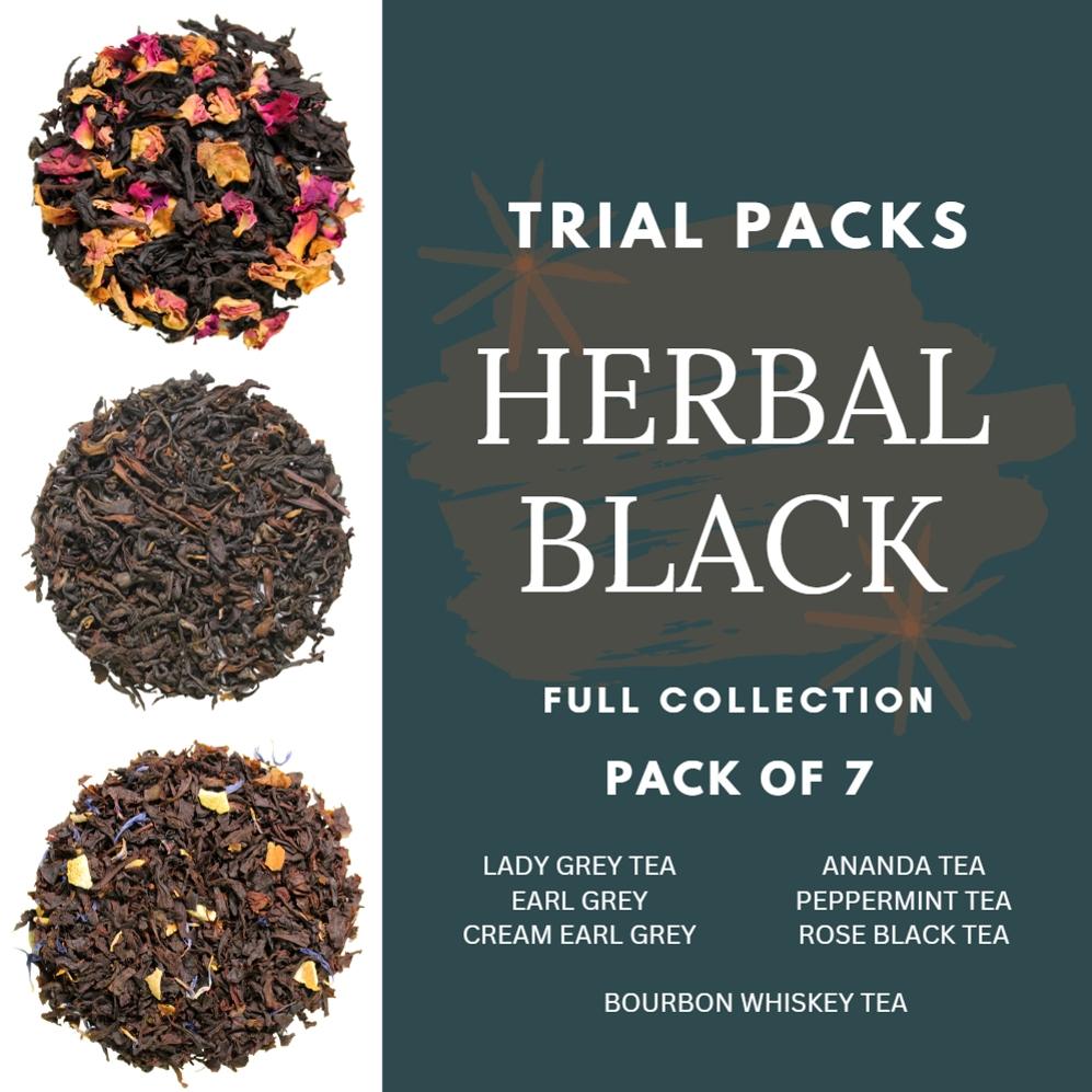 Trial Packs- Herbal Black Tea (Pack of 7 varieties) - ZYANNA® India - zyanna.com